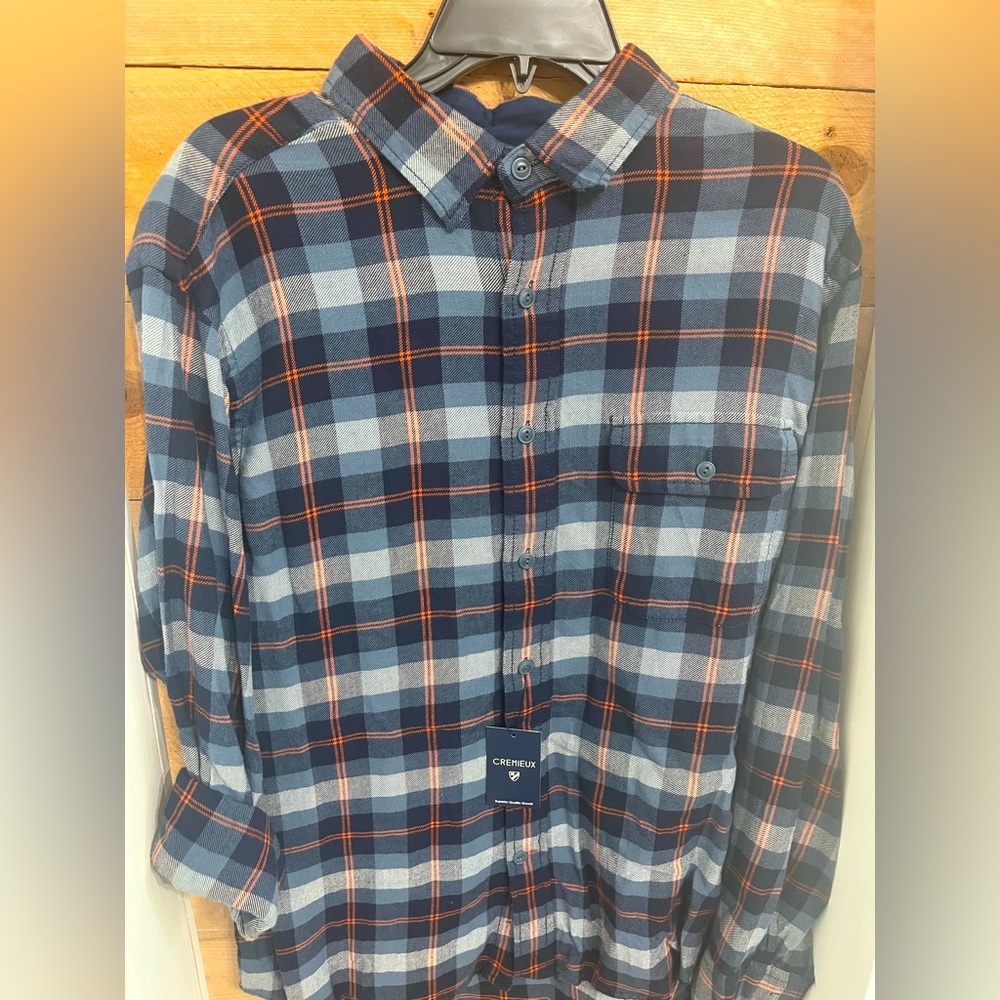 Modern flannel shirts. New with tags!